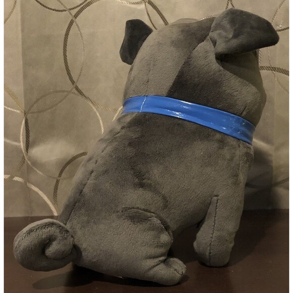 Disney Puppy Dog Pals Bingo Plush 10" Gray Pug Stuffed Animal Toy Blue Collar - Picture 3 of 10